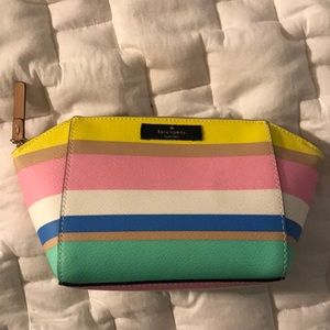 Kate Spade Grove Street Small Stripe Cosmetic Case